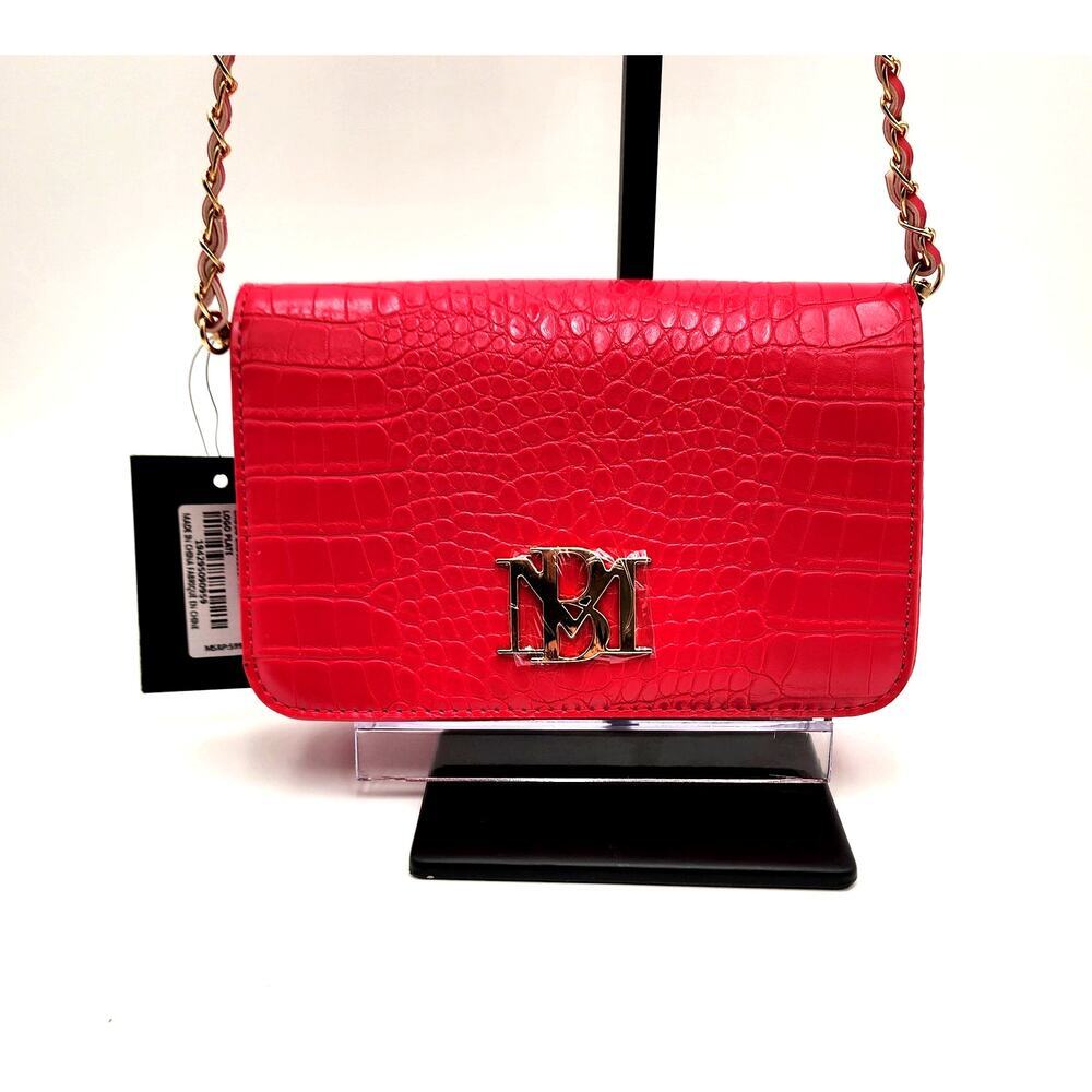 NWT BADGLEY MISCHKA PINK CROSSBODY BAG MSRP$99 VEGAN LEATHER